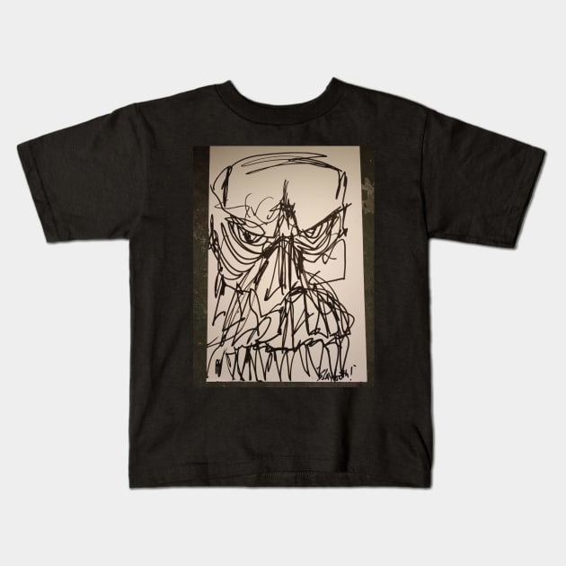 Crazy Skull Kids T-Shirt by Slaygoth